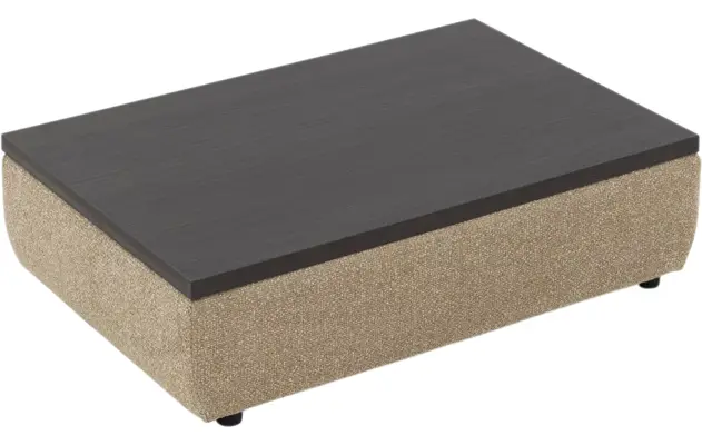 Goossens hocker lago bruin stof - 8252196-{merk}-lago-hocker-stof-03